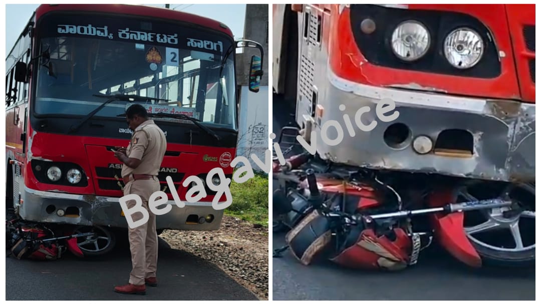 ಹಾರೂಗೇರಿ : ಭೀಕರ ರಸ್ತೆ ಅಪಘಾತ, ಬೈಕ್ ಸವಾರ ಸಾವು