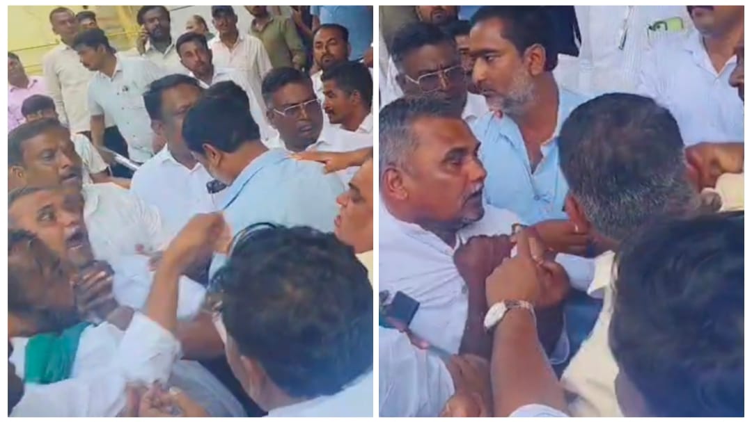 ಡಿಸಿಸಿ ಚುನಾವಣೆ : ಅಭ್ಯರ್ಥಿಗಳ ಬೆಂಬಲಿಗರ ನಡುವೆ ಮಾರಾಮಾರಿ