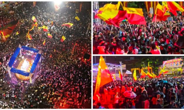 ಕುಂದಾನಗರಿಯಲ್ಲಿ ರಾಜ್ಯೋತ್ಸವ ಕಲರವ ; ಮಧ್ಯರಾತ್ರಿ ಕುಣಿದು ಕುಪ್ಪಳಿಸಿದ ಯುವ ಸಮೂಹ