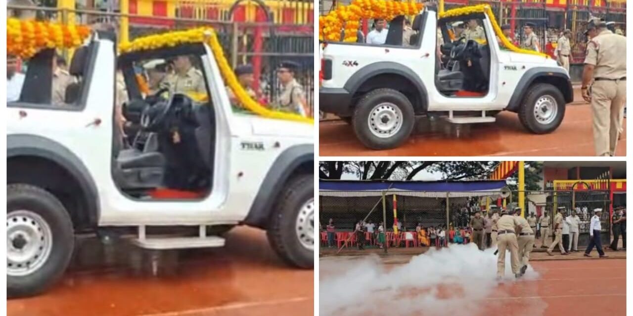 ತಪ್ಪಿದ ಅನಾಹುತ ; ಸಚಿವರು ಹತ್ತಬೇಕಿದ್ದ ಜೀಪ್ ನ ಇಂದನ ಸೋರಿಕೆ