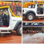 ತಪ್ಪಿದ ಅನಾಹುತ ; ಸಚಿವರು ಹತ್ತಬೇಕಿದ್ದ ಜೀಪ್ ನ ಇಂದನ ಸೋರಿಕೆ