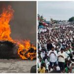 ಉಗ್ರ ಸ್ವರೂಪದತ್ತ ರೈತರ ಪ್ರತಿಭಟನೆ ; ಅಥಣಿ – ಗೋಕಾಕ್ ಮುಖ್ಯ ರಸ್ತೆ ಬಂದ್..! ಸಾರ್ವಜನಿಕರ ಪರದಾಟ