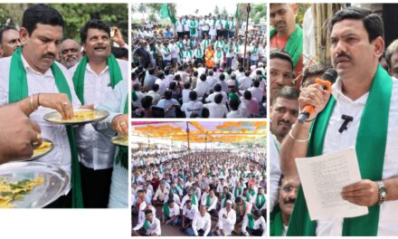 ರೈತರಿಗಾಗಿ ಹುಟ್ಟು ಹಬ್ಬ ಆಚರಿಸಲ್ಲ ; ಅಹೋರಾತ್ರಿ ಪ್ರತಿಭಟನೆ ಕುಳಿತ ವಿಜಯೇಂದ್ರ