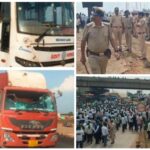 ಕೈ ಮೀರಿದ ರೈತ ಹೋರಾಟ ; ಪೊಲೀಸರನ್ನು ಬೆನ್ನಟ್ಟಿ ಕಲ್ಲು ತೂರಿದ ಉದ್ರಿಕ್ತರು