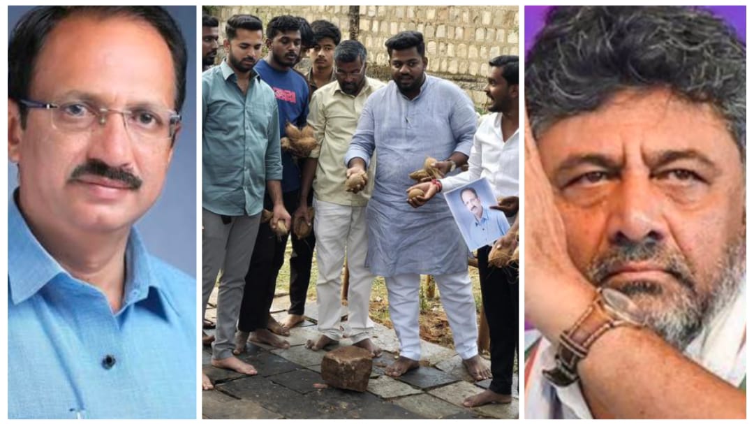 ಡಿಕೆಶಿ ಸಿಎಂ ಆಗಲಿ ; ಕೌಜಲಗಿ ಮಂತ್ರಿಯಾಗಲಿ : ಪೂಜೆ ಸಲ್ಲಿಸಿದ ಅಭಿಮಾನಿಗಳು