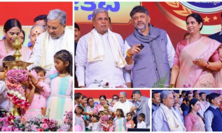 ಕಂಡ ಕನಸು ನನಸಾಗಿಸಿಕೊಂಡ ಸಚಿವೆ ಲಕ್ಷ್ಮೀ ಹೆಬ್ಬಾಳಕರ್ ; ಕಾರ್ಯಕ್ರಮಕ್ಕೆ ಸಾಕ್ಷಿಯಾದ 50 ಸಾವಿರ ಮಹಿಳೆರು..!