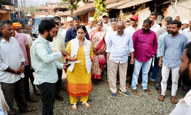 ಅಭಿವೃದ್ಧಿ ಕಾಮಗಾರಿಗಳ ಪ್ರಗತಿ ಪರಿಶೀಲಿಸಿದ ಸಚಿವೆ ಲಕ್ಷ್ಮೀ ಹೆಬ್ಬಾಳಕರ್