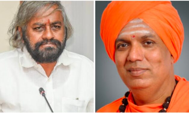 ವೀರಶೈವ ಮಹಾಸಭೆ ರಾಷ್ಟ್ರೀಯ ಅಧ್ಯಕ್ಷರಾಗಿ ಈಶ್ವರ ಖಂಡ್ರೆ ಆಯ್ಕೆ ; ಶುಭಾಶಯ ತಿಳಿಸಿದ ಹುಕ್ಕೇರಿ ಶ್ರೀ