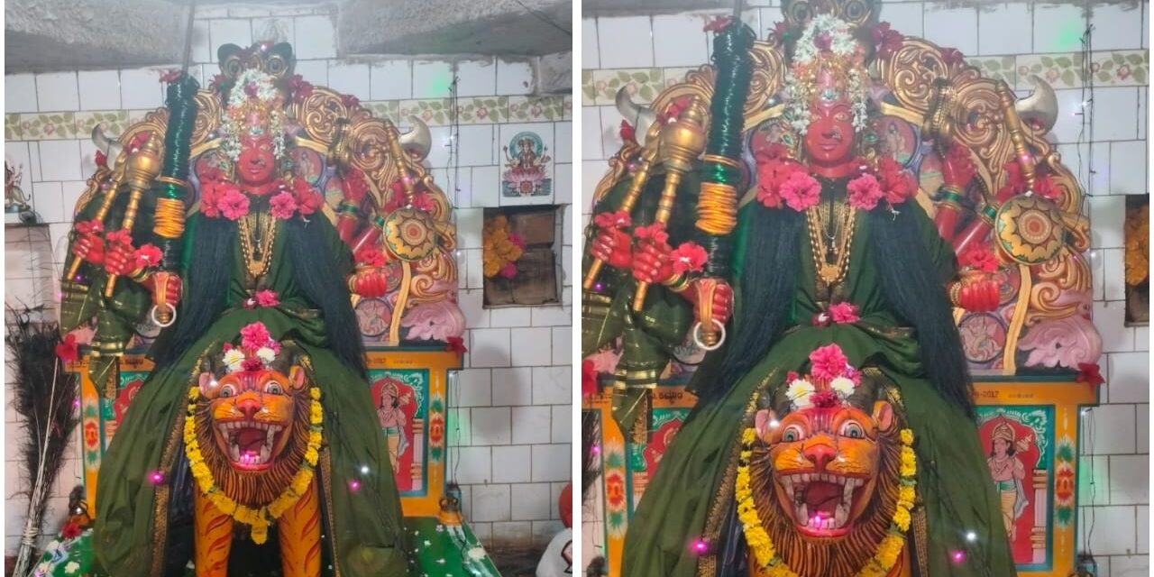 ನಂದಿಹಾಳ ಗ್ರಾಮದೇವಿ ಚಿನ್ನಾಭರಣ ಕಳವು..!