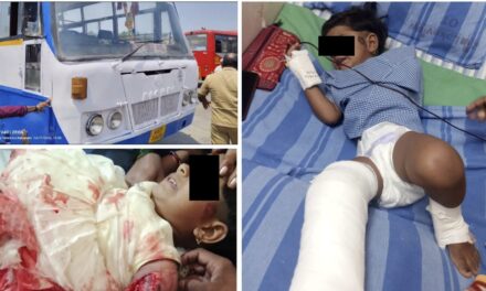 ಸವದತ್ತಿ : ಬಸ್ ಹತ್ತುವಾಗ ಚಕ್ರಕ್ಕೆ ಸಿಲುಕಿ ಬಾಲಕಿ ಕೈ ತುಂಡು ; ಆಸ್ಪತ್ರೆಗೆ ದಾಖಲು – Video