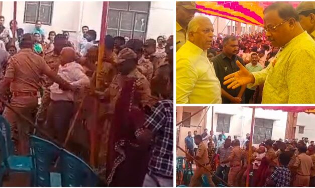 ಚಿಂಗಳೆಗೆ ಏ ಬಾಡ್ಯಾ ಎಂದ ಮಹಿಳೆಯರು ; ಜೊಲ್ಲೆ ಆಕ್ರೋಶ – ಪೊಲೀಸ್ ಭದ್ರತೆಯಲ್ಲಿ ಹೊರನಡೆದ ಬುಡಾ ಅಧ್ಯಕ್ಷರು
