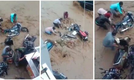 ರಕ್ಕಸ ಮಳೆಗೆ ಬೈಲಹೊಂಗಲ ಜನ ಕಂಗಾಲು – VIDEO