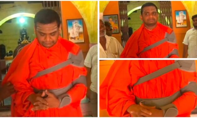 ಸ್ವಾಮೀಜಿ ಮೇಲೆ‌ ದುರುಳರ ಅಟ್ಟಹಾಸ ; ಯಮಕನಮರಡಿಯಲ್ಲಿ ಹೇಯ ಕೃತ್ಯ