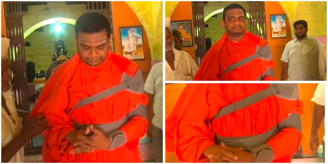 ಸ್ವಾಮೀಜಿ ಮೇಲೆ‌ ದುರುಳರ ಅಟ್ಟಹಾಸ ; ಯಮಕನಮರಡಿಯಲ್ಲಿ ಹೇಯ ಕೃತ್ಯ
