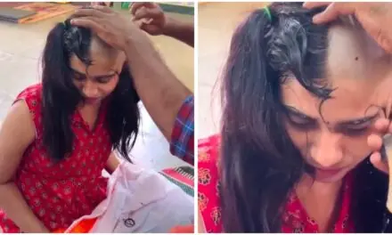 ಮದುವೆ ವಿಚಾರಕ್ಕೆ ಮನೆಯವರ ಕಿರಿಕಿರಿ ; ತಲೆ ಬೋಳಿಸಿಕೊಂಡ ಯುವತಿ..!