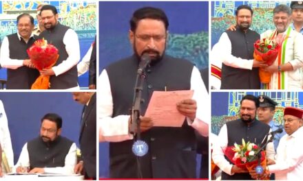 ಸಾಹುಕಾರರ ಕಾಳಗದಲ್ಲಿ ಗೆದ್ದ ಲಕ್ಷ್ಮಣ ಸವದಿ ; ಪ್ರಮಾಣವಚನ ಸ್ವೀಕಾರ