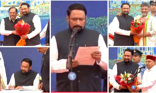 ಸಾಹುಕಾರರ ಕಾಳಗದಲ್ಲಿ ಗೆದ್ದ ಲಕ್ಷ್ಮಣ ಸವದಿ ; ಪ್ರಮಾಣವಚನ ಸ್ವೀಕಾರ