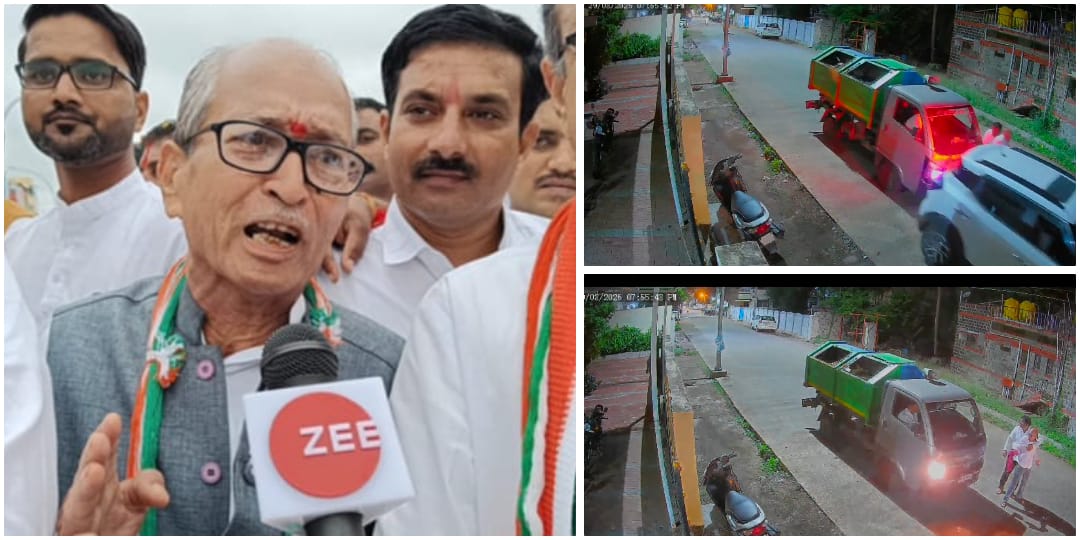 ಅಥಣಿ – ಅಪಘಾತದಲ್ಲಿ ಜಸ್ಟ್ ಮಿಸ್ ; ಕೂದಲೆಳೆ ಅಂತರದಲ್ಲಿ ಪಾರಾದ RSS ಮುಖಂಡ ದೇಶಪಾಂಡೆ – Video