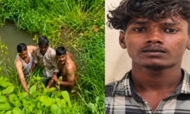 ಕೆರೆಗೆ ಜಿಗಿದು ಆರೋಪಿಯನ್ನು ಬಂಧಿಸಿದ ಪೊಲೀಸರು