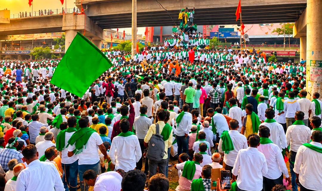 ಕಬ್ಬಿಗೆ 5,500 ರೂ. ನೀಡಿ ; ಹುಬ್ಬಳ್ಳಿಯಲ್ಲಿ ರೈತರ ರಣಕಹಳೆ – ಜೋಶಿ ವಿರುದ್ಧ ಸಿಡಿದೆದ್ದ ರೈತಸಂಘ