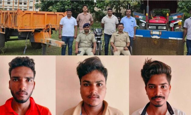 ಚಿಕ್ಕೋಡಿ ‌ಪೊಲೀಸರ ಭರ್ಜರಿ ‌ಕಾರ್ಯಾಚರಣೆ ; ಟ್ರ್ಯಾಕ್ಟರ್ ಕಳ್ಳರ ಬಂಧನ