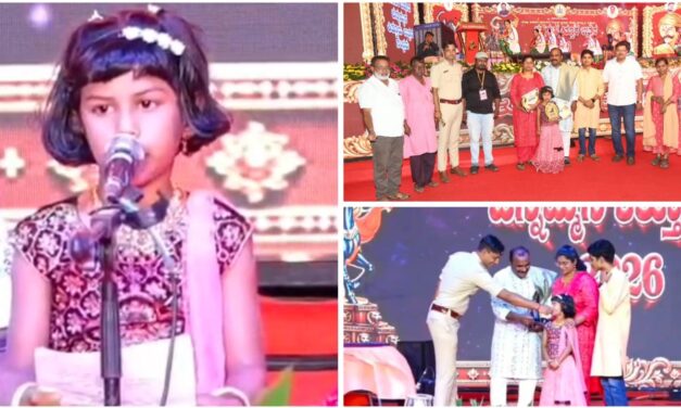 ಆಧ್ಯಾ ಹಿರೇಮಠ ಸಂಗೀತಕ್ಕೆ ತಲೆಬಾಗಿದ ಜನ ; ಕಿತ್ತೂರು ಉತ್ಸವದಲ್ಲಿ ಆಧ್ಯಾ ಕಲರವ